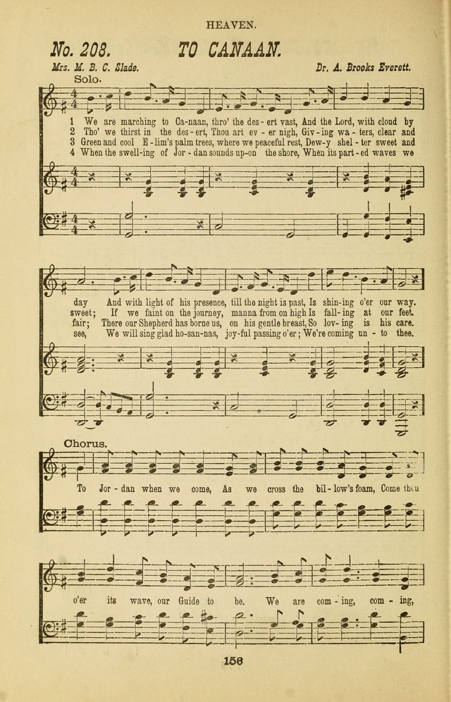 Prayer and Praise: or Hymns and Tunes for Prayer Meetings, Praise Meetings, Experience Meetings, Revivals, Missionary Meetings and all special occasions of Christian work and worship page 156