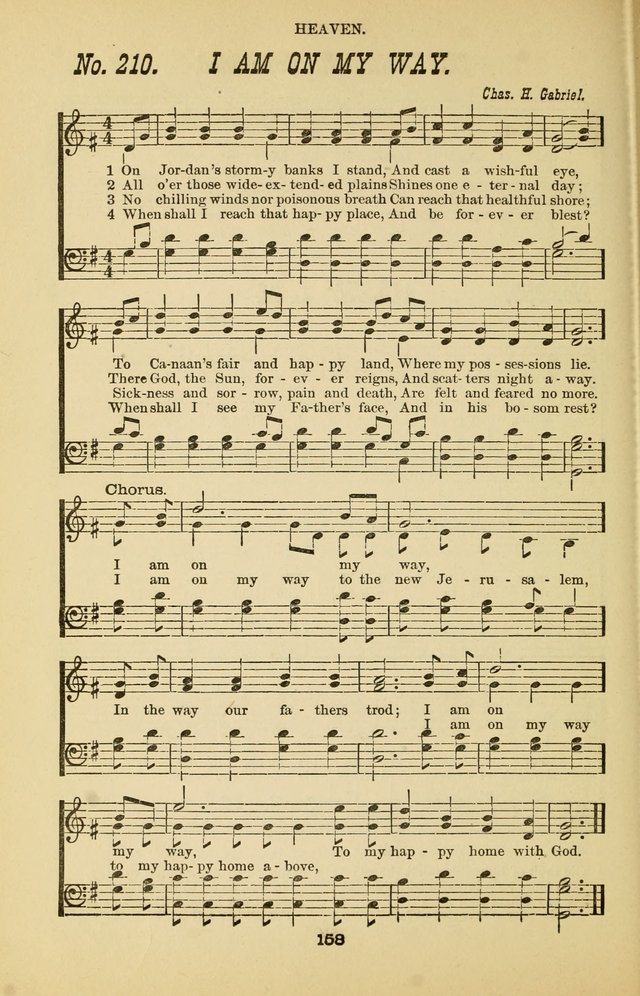 Prayer and Praise: or Hymns and Tunes for Prayer Meetings, Praise Meetings, Experience Meetings, Revivals, Missionary Meetings and all special occasions of Christian work and worship page 158