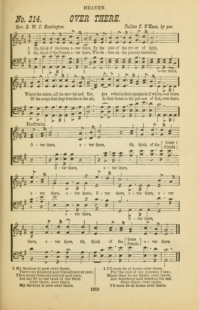 Prayer and Praise: or Hymns and Tunes for Prayer Meetings, Praise Meetings, Experience Meetings, Revivals, Missionary Meetings and all special occasions of Christian work and worship page 163