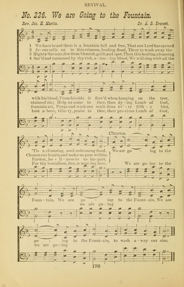 Prayer and Praise: or Hymns and Tunes for Prayer Meetings, Praise Meetings, Experience Meetings, Revivals, Missionary Meetings and all special occasions of Christian work and worship page 176