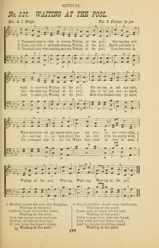 Prayer and Praise: or Hymns and Tunes for Prayer Meetings, Praise Meetings, Experience Meetings, Revivals, Missionary Meetings and all special occasions of Christian work and worship page 177