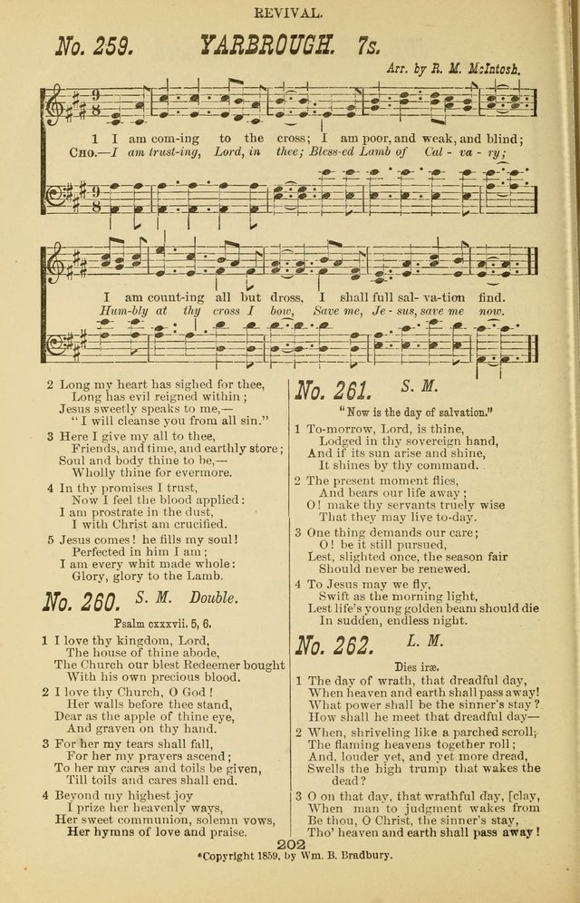 Prayer and Praise: or Hymns and Tunes for Prayer Meetings, Praise Meetings, Experience Meetings, Revivals, Missionary Meetings and all special occasions of Christian work and worship page 202