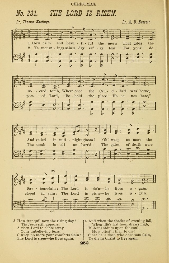 Prayer and Praise: or Hymns and Tunes for Prayer Meetings, Praise Meetings, Experience Meetings, Revivals, Missionary Meetings and all special occasions of Christian work and worship page 250