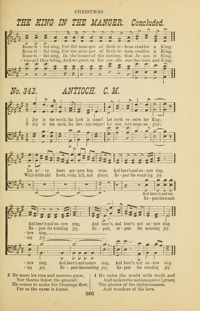 Prayer and Praise: or Hymns and Tunes for Prayer Meetings, Praise Meetings, Experience Meetings, Revivals, Missionary Meetings and all special occasions of Christian work and worship page 261