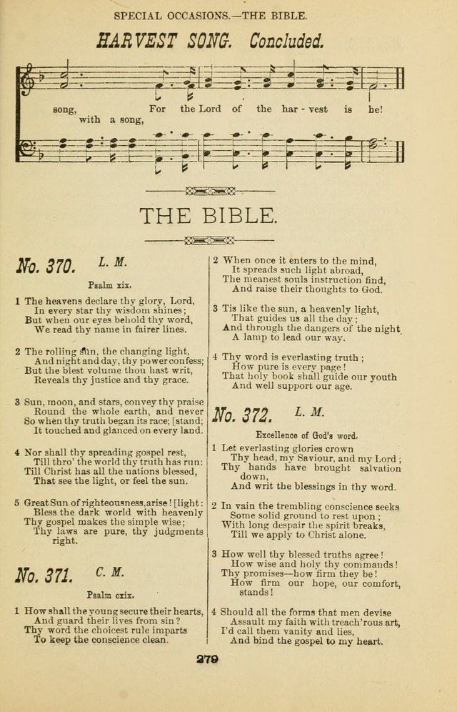 Prayer and Praise: or Hymns and Tunes for Prayer Meetings, Praise Meetings, Experience Meetings, Revivals, Missionary Meetings and all special occasions of Christian work and worship page 279