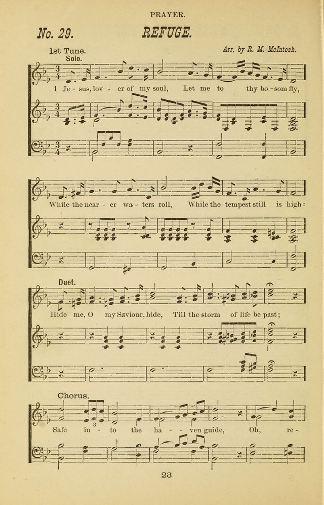 Prayer and Praise: or Hymns and Tunes for Prayer Meetings, Praise Meetings, Experience Meetings, Revivals, Missionary Meetings and all special occasions of Christian work and worship page 28