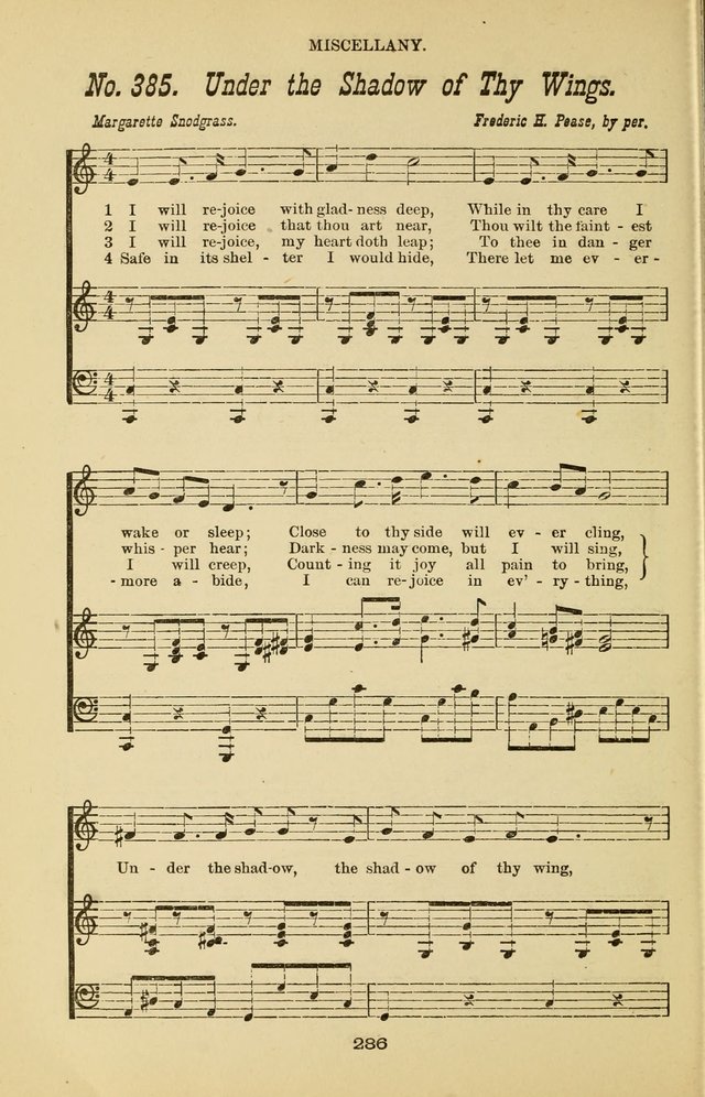 Prayer and Praise: or Hymns and Tunes for Prayer Meetings, Praise Meetings, Experience Meetings, Revivals, Missionary Meetings and all special occasions of Christian work and worship page 286