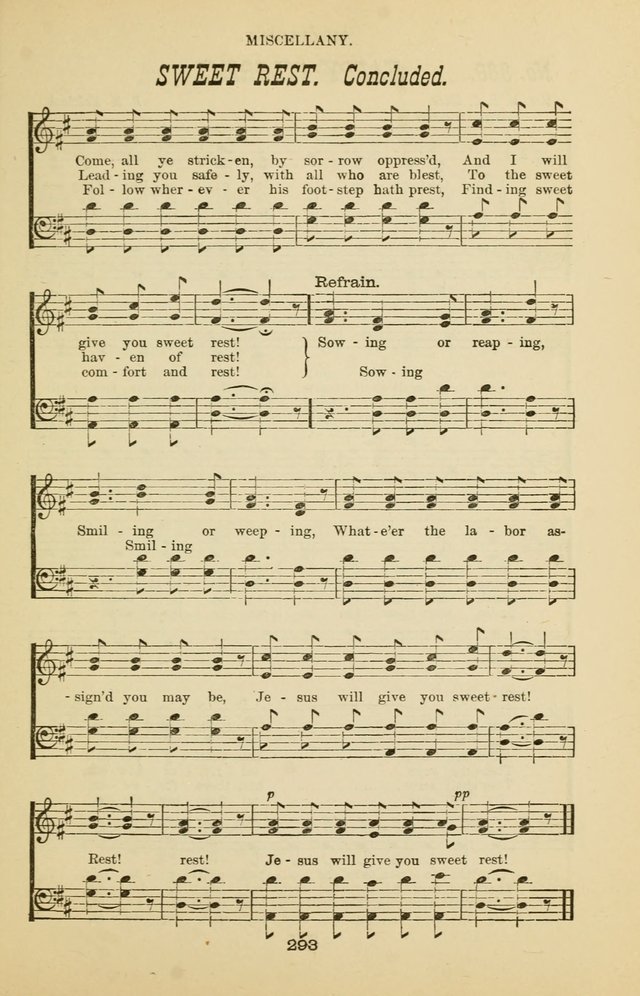 Prayer and Praise: or Hymns and Tunes for Prayer Meetings, Praise Meetings, Experience Meetings, Revivals, Missionary Meetings and all special occasions of Christian work and worship page 293