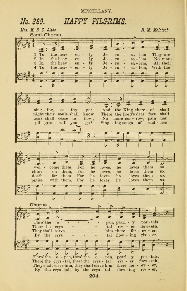 Prayer and Praise: or Hymns and Tunes for Prayer Meetings, Praise Meetings, Experience Meetings, Revivals, Missionary Meetings and all special occasions of Christian work and worship page 294