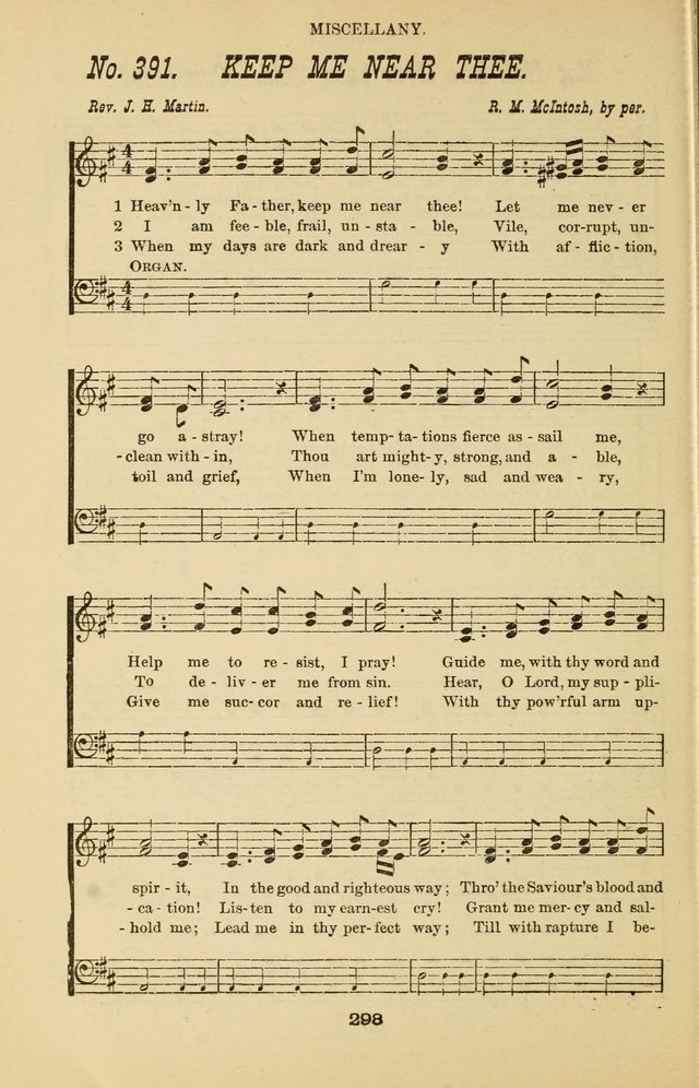 Prayer and Praise: or Hymns and Tunes for Prayer Meetings, Praise Meetings, Experience Meetings, Revivals, Missionary Meetings and all special occasions of Christian work and worship page 298