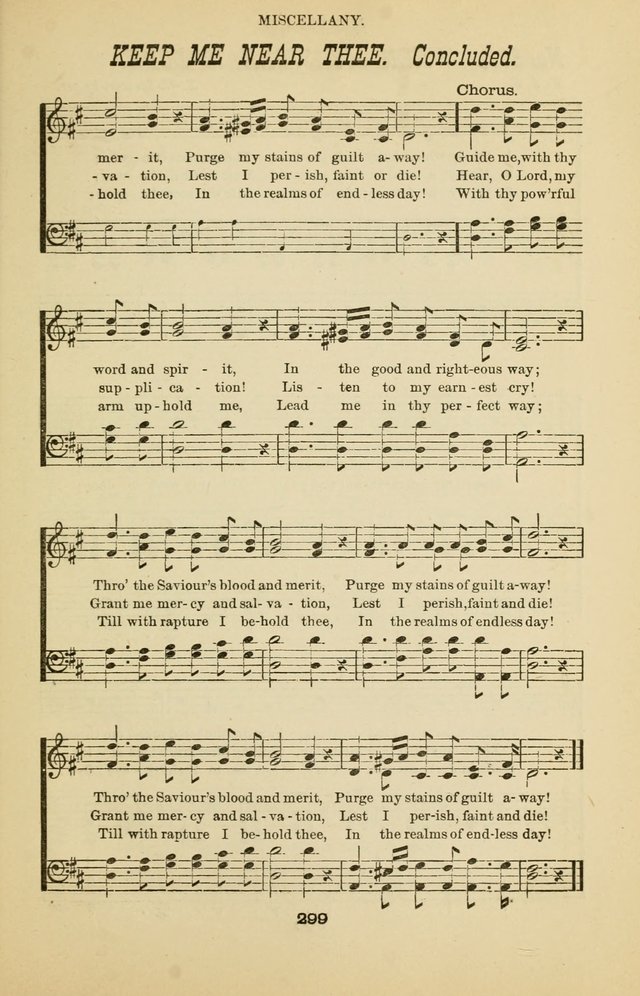 Prayer and Praise: or Hymns and Tunes for Prayer Meetings, Praise Meetings, Experience Meetings, Revivals, Missionary Meetings and all special occasions of Christian work and worship page 299