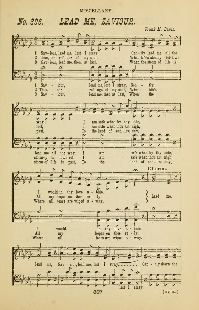 Prayer and Praise: or Hymns and Tunes for Prayer Meetings, Praise Meetings, Experience Meetings, Revivals, Missionary Meetings and all special occasions of Christian work and worship page 307