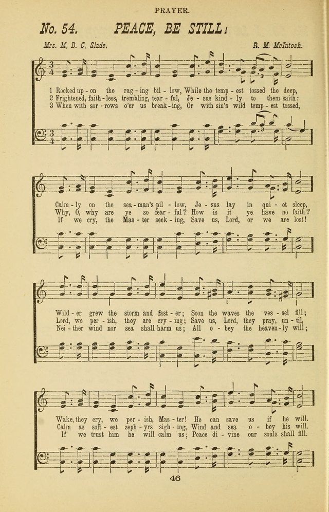 Prayer and Praise: or Hymns and Tunes for Prayer Meetings, Praise Meetings, Experience Meetings, Revivals, Missionary Meetings and all special occasions of Christian work and worship page 46