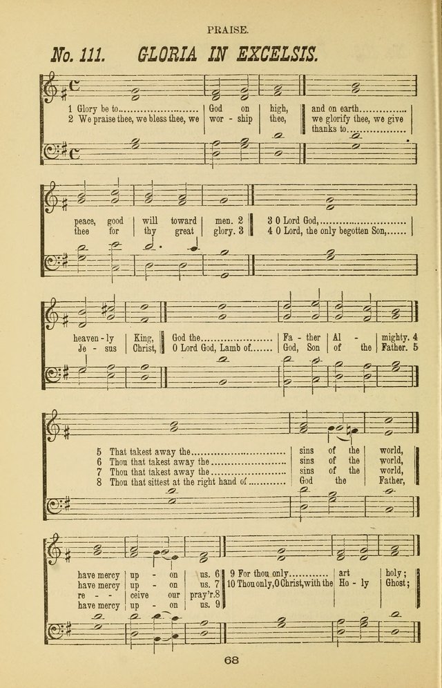 Prayer and Praise: or Hymns and Tunes for Prayer Meetings, Praise Meetings, Experience Meetings, Revivals, Missionary Meetings and all special occasions of Christian work and worship page 68