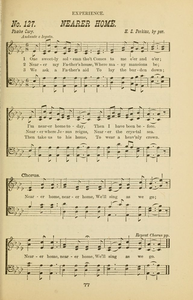 Prayer and Praise: or Hymns and Tunes for Prayer Meetings, Praise Meetings, Experience Meetings, Revivals, Missionary Meetings and all special occasions of Christian work and worship page 77