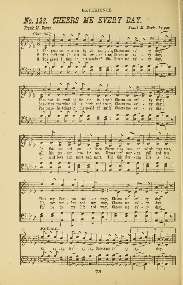 Prayer and Praise: or Hymns and Tunes for Prayer Meetings, Praise Meetings, Experience Meetings, Revivals, Missionary Meetings and all special occasions of Christian work and worship page 78