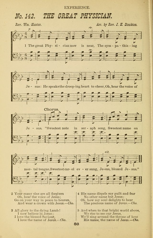 Prayer and Praise: or Hymns and Tunes for Prayer Meetings, Praise Meetings, Experience Meetings, Revivals, Missionary Meetings and all special occasions of Christian work and worship page 88