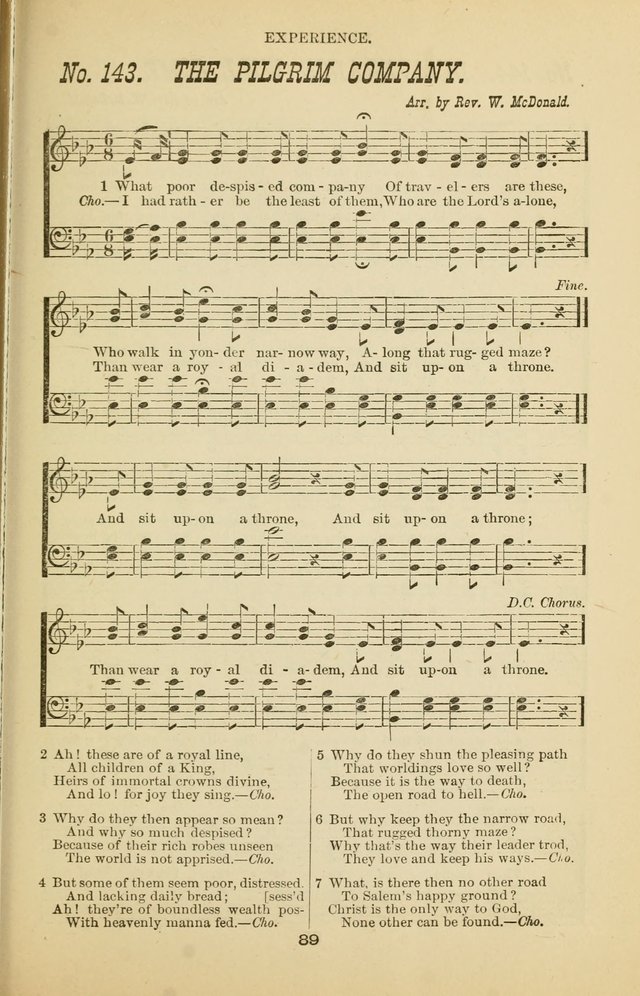 Prayer and Praise: or Hymns and Tunes for Prayer Meetings, Praise Meetings, Experience Meetings, Revivals, Missionary Meetings and all special occasions of Christian work and worship page 89