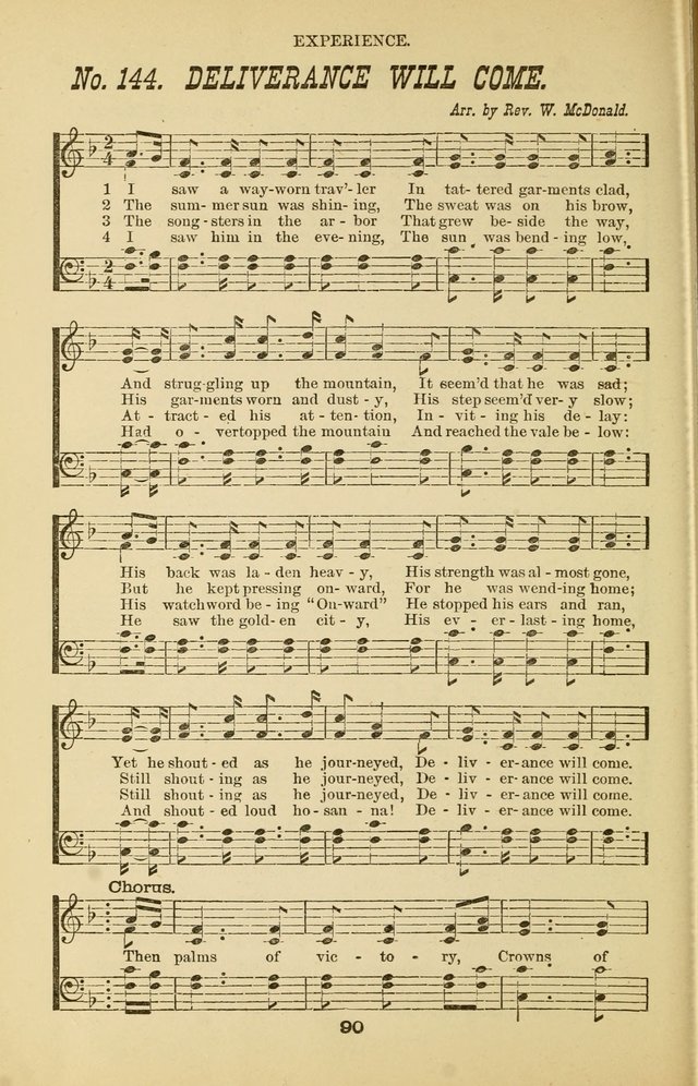 Prayer and Praise: or Hymns and Tunes for Prayer Meetings, Praise Meetings, Experience Meetings, Revivals, Missionary Meetings and all special occasions of Christian work and worship page 90