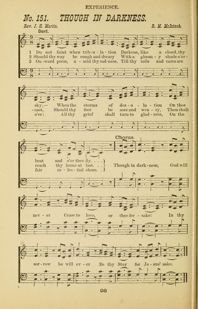 Prayer and Praise: or Hymns and Tunes for Prayer Meetings, Praise Meetings, Experience Meetings, Revivals, Missionary Meetings and all special occasions of Christian work and worship page 98