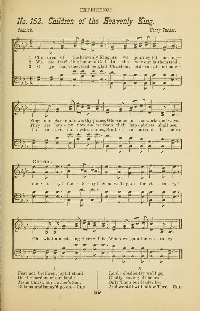 Prayer and Praise: or Hymns and Tunes for Prayer Meetings, Praise Meetings, Experience Meetings, Revivals, Missionary Meetings and all special occasions of Christian work and worship page 99