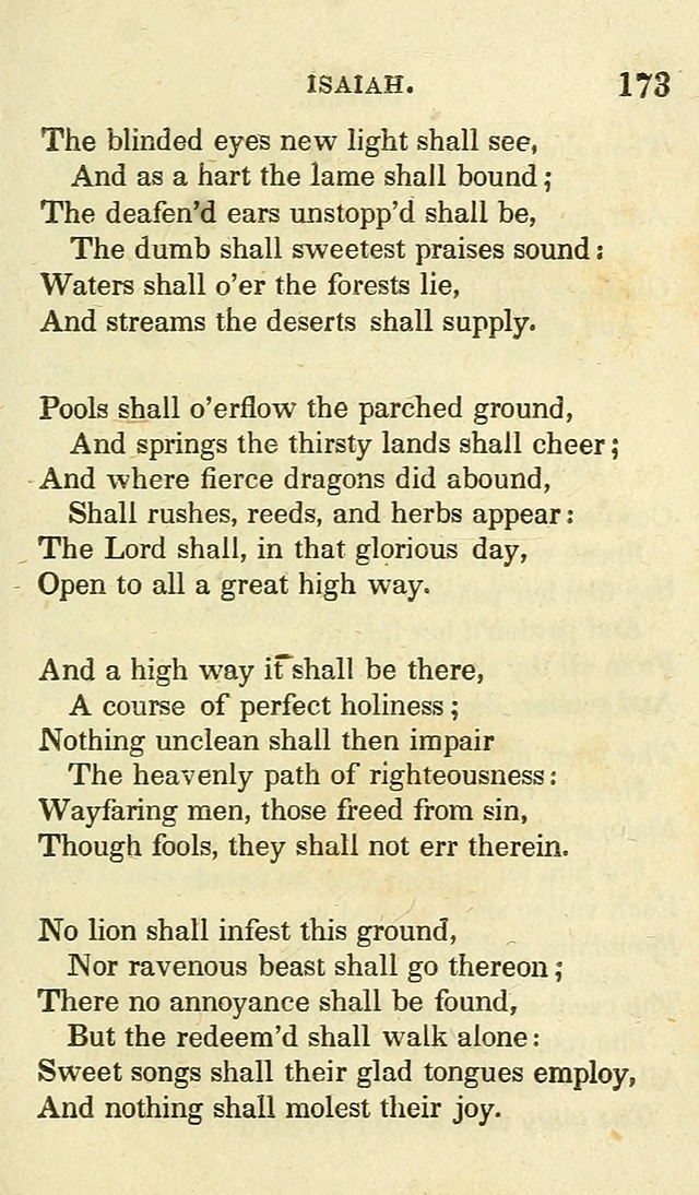 Portions of the Psalms of David, and other parts of scripture, in verse: designed as a companion for the Christian (2nd ed.) page 173