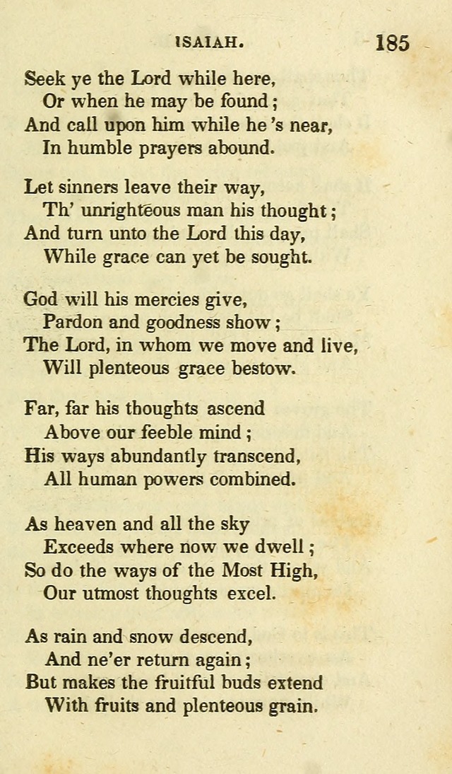 Portions of the Psalms of David, and other parts of scripture, in verse: designed as a companion for the Christian (2nd ed.) page 185