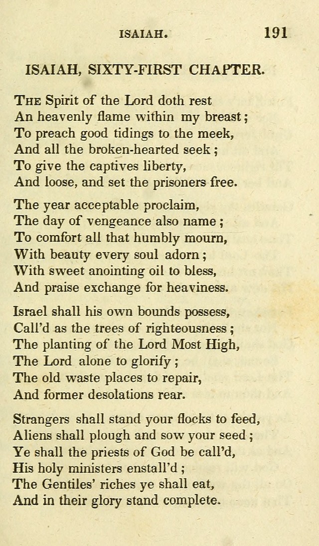 Portions of the Psalms of David, and other parts of scripture, in verse: designed as a companion for the Christian (2nd ed.) page 191