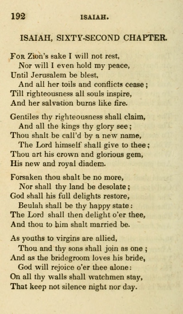 Portions of the Psalms of David, and other parts of scripture, in verse: designed as a companion for the Christian (2nd ed.) page 192