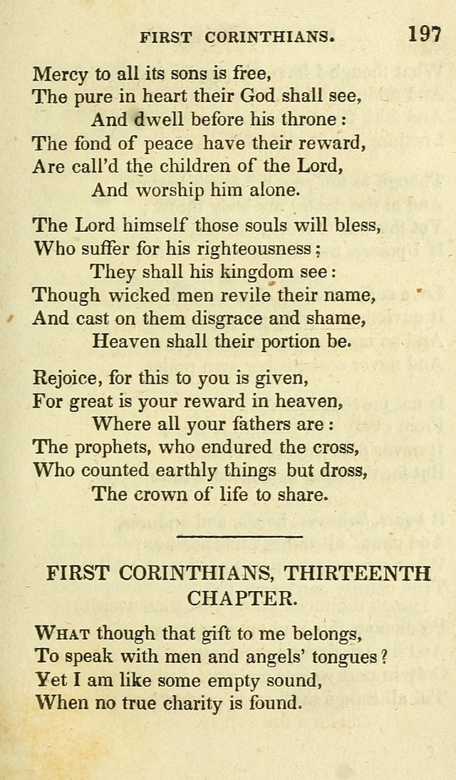 Portions of the Psalms of David, and other parts of scripture, in verse: designed as a companion for the Christian (2nd ed.) page 197