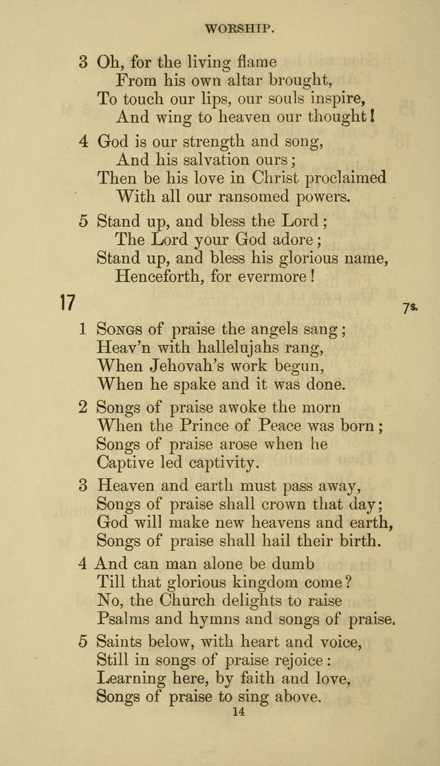 The Presbyterian Hymnal page 14