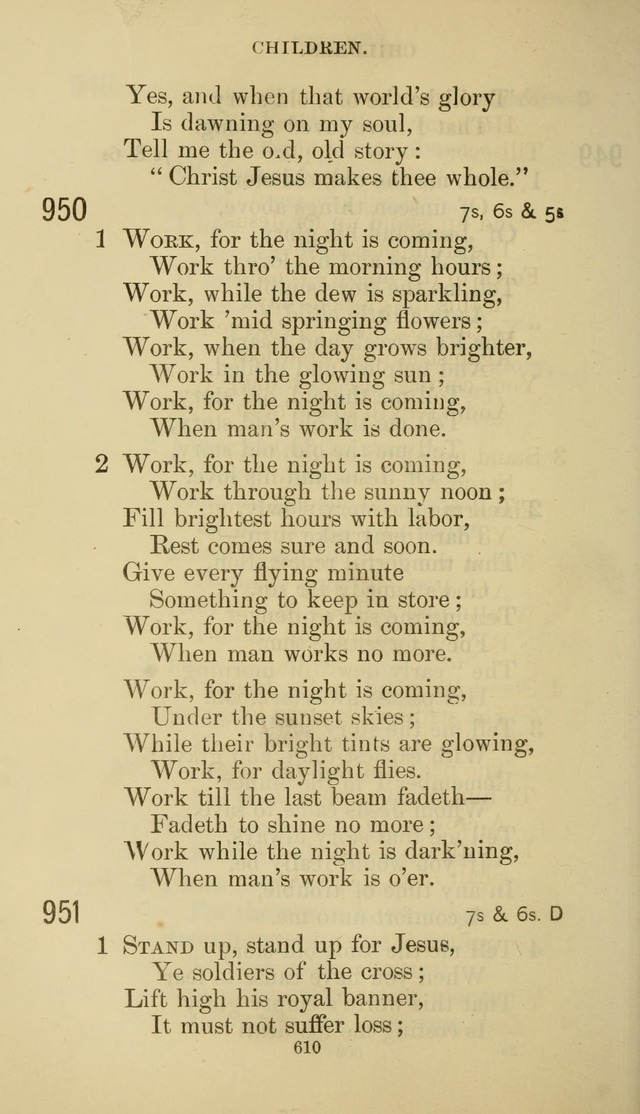 The Presbyterian Hymnal page 610