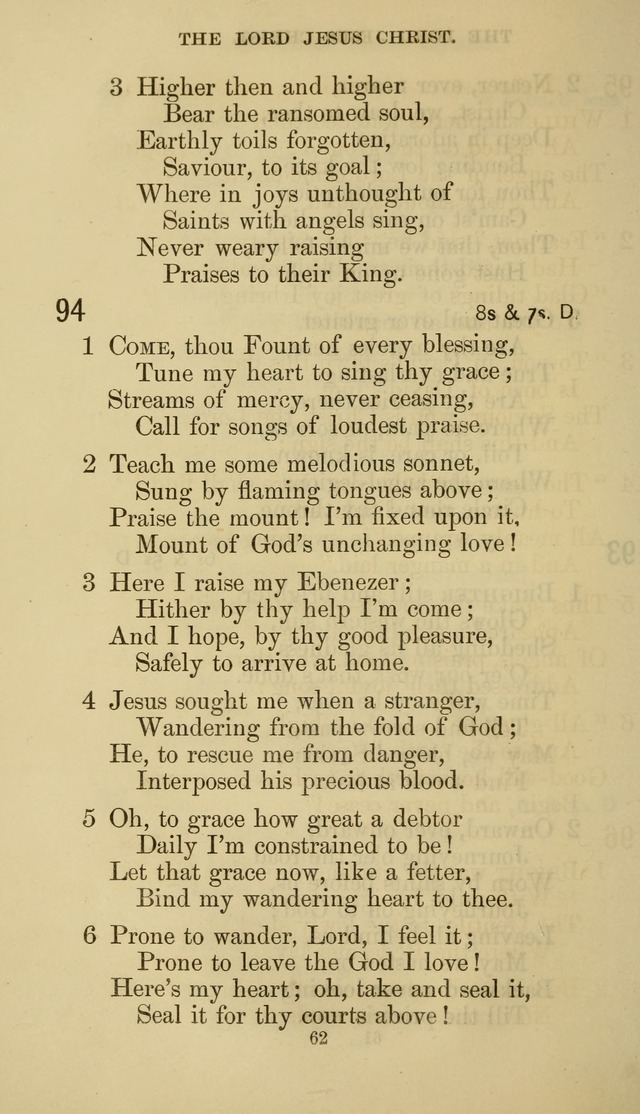 The Presbyterian Hymnal page 62