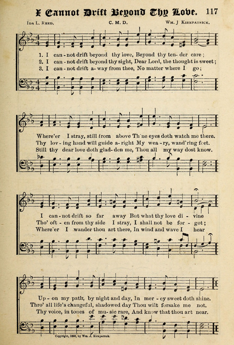 Praise in Song: a collection of hymns and sacred melodies page 117