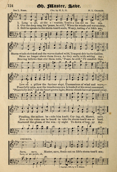 Praise in Song: a collection of hymns and sacred melodies page 124