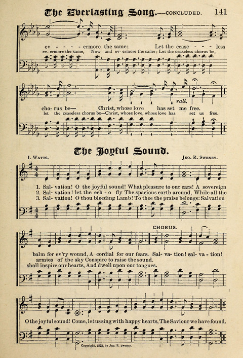 Praise in Song: a collection of hymns and sacred melodies page 141