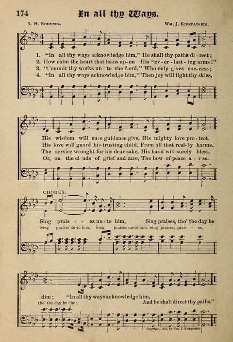 Praise in Song: a collection of hymns and sacred melodies page 174