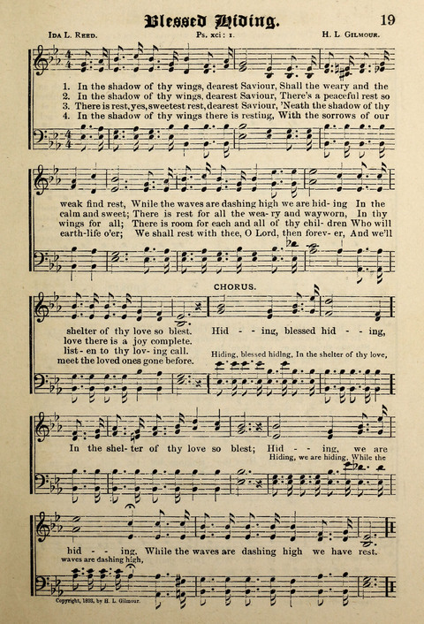 Praise in Song: a collection of hymns and sacred melodies page 19