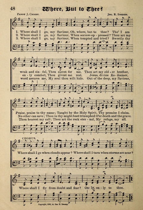 Praise in Song: a collection of hymns and sacred melodies page 48