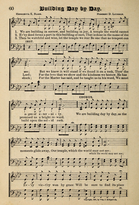 Praise in Song: a collection of hymns and sacred melodies page 60