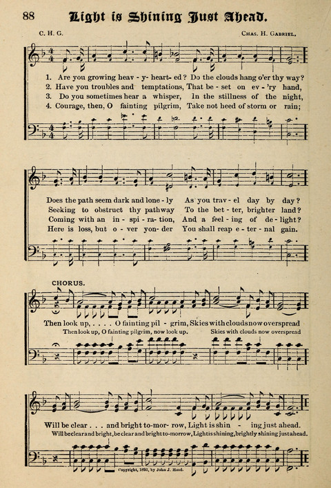 Praise in Song: a collection of hymns and sacred melodies page 88