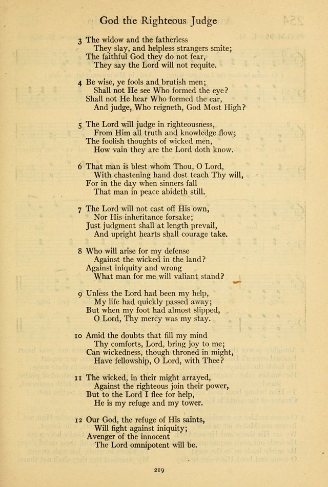 The Psalter: with responsive readings page 221