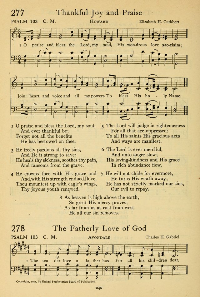 The Psalter: with responsive readings page 242