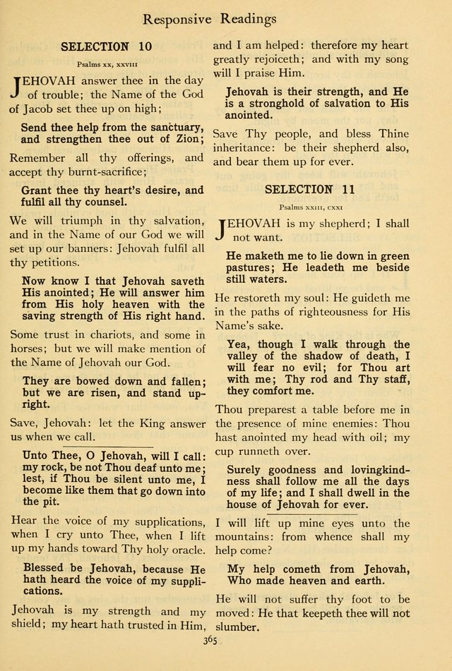 The Psalter: with responsive readings page 369