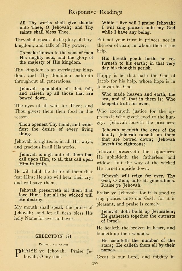 The Psalter: with responsive readings page 394