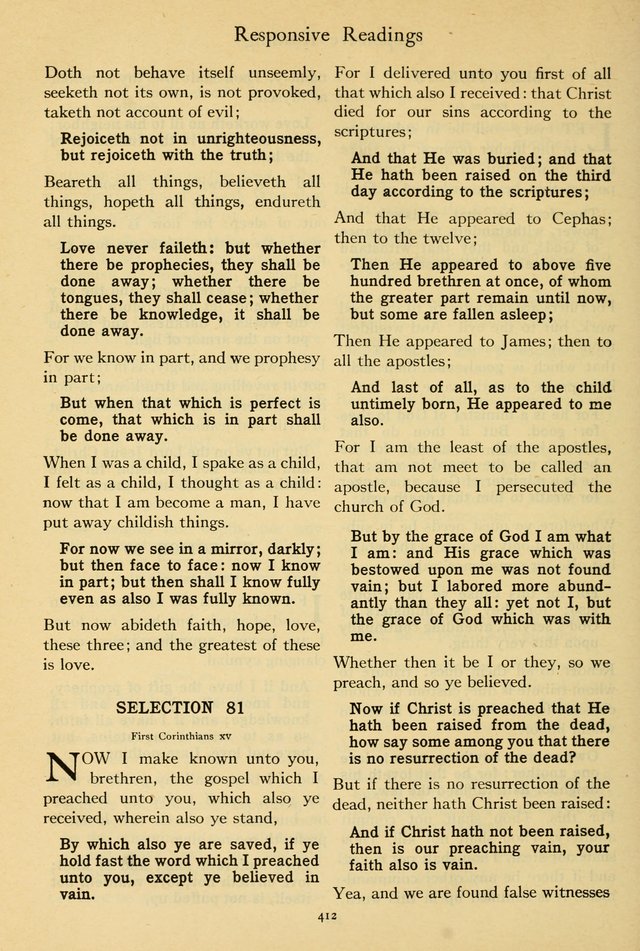 The Psalter: with responsive readings page 416