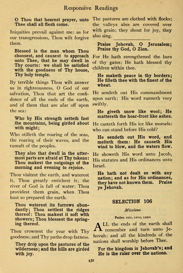 The Psalter: with responsive readings page 436