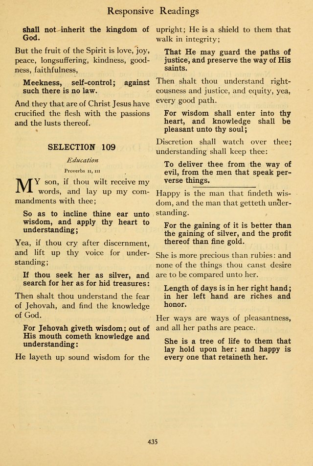 The Psalter: with responsive readings page 439