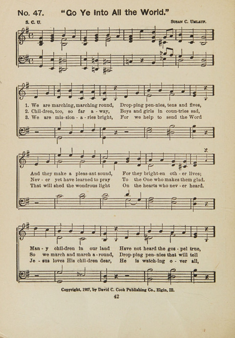 Primary Songs No. 3: for the primary department in the Sunday school, and for use in the home page 40