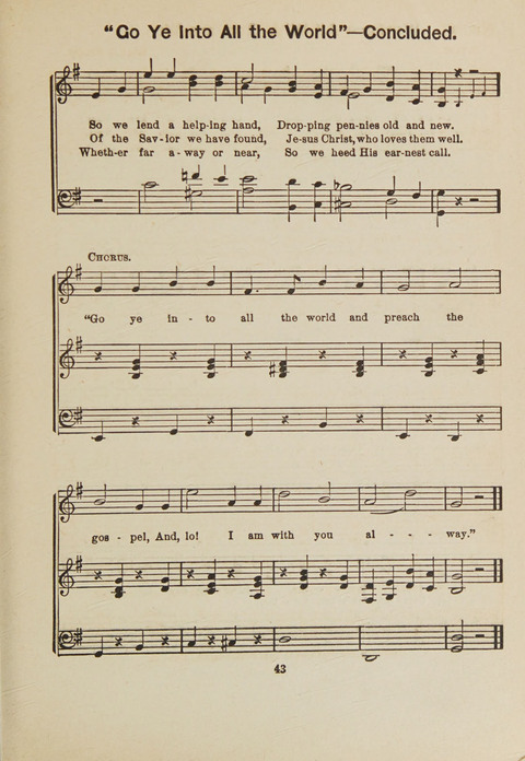 Primary Songs No. 3: for the primary department in the Sunday school, and for use in the home page 41